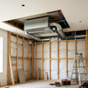 Concealed Residential Duct-Type Air Conditioner Installation