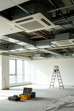 Commercial Multi-Zone Climate Control Air Conditioning System Installation