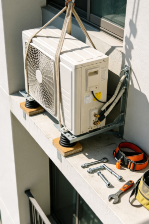 Specialized High-Altitude Installation for Outdoor AC Units