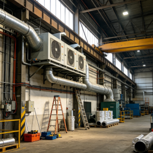Industrial/Commercial HVAC Installation for Factory Facilities