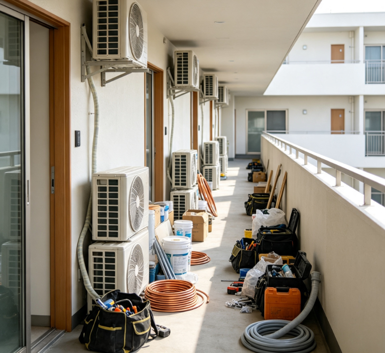 Bulk Air Conditioner Installation Service for Guesthouses and Apartments