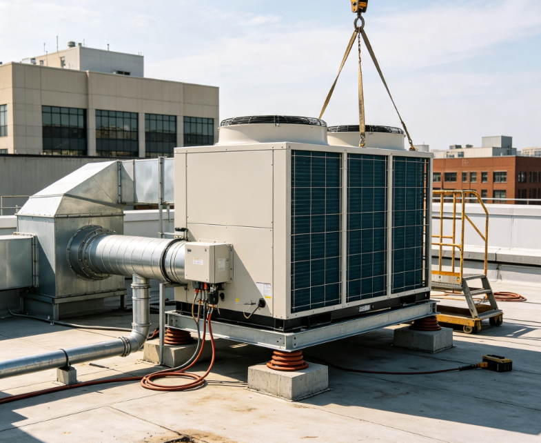 Professional Installation of Commercial Rooftop Air Conditioning Units
